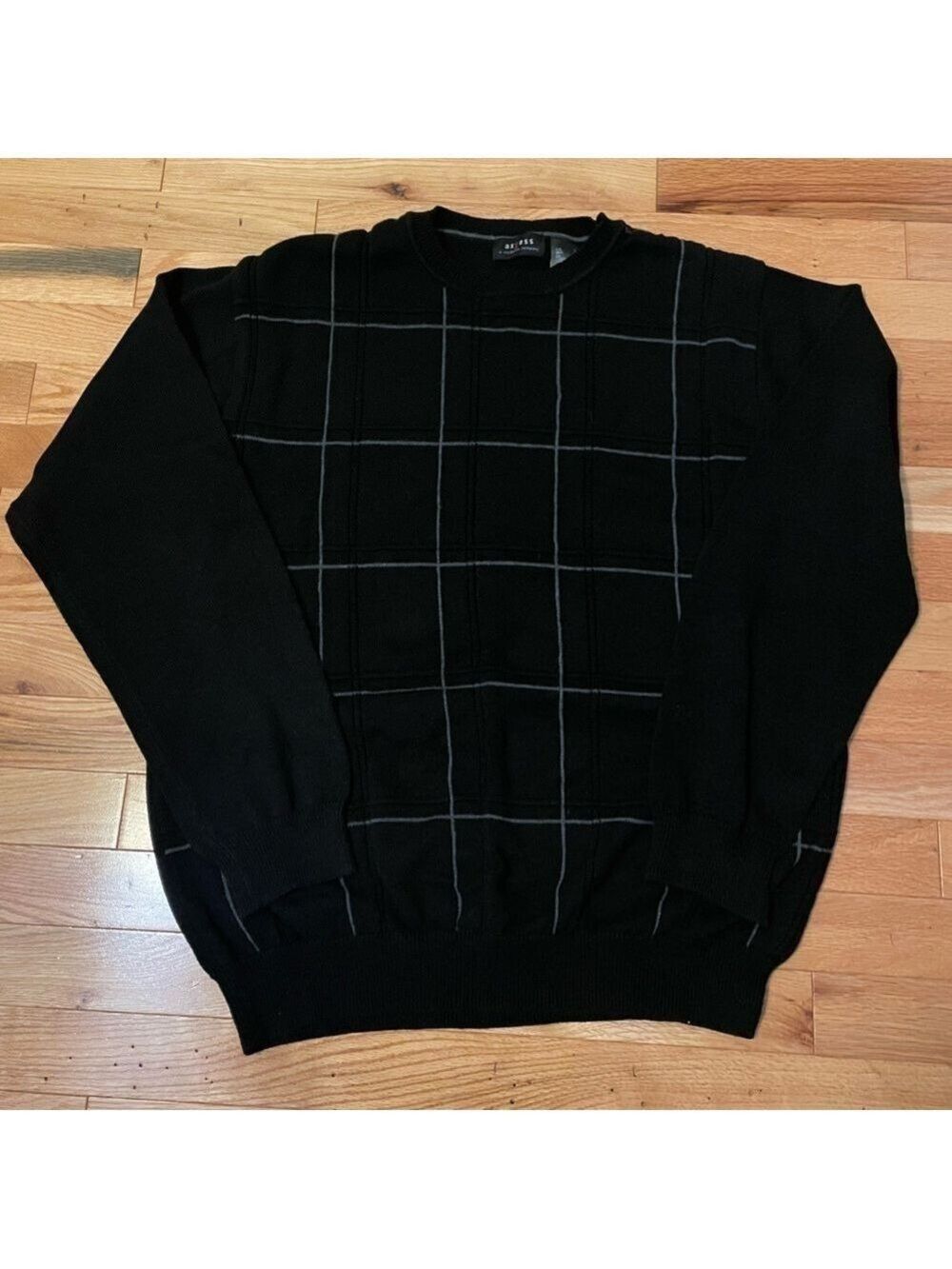 Axcess Vintage Sweater Large Square Print